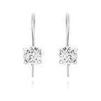 øreringe runde hvide zirkoner