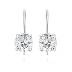 øreringe runde hvide zirkoner