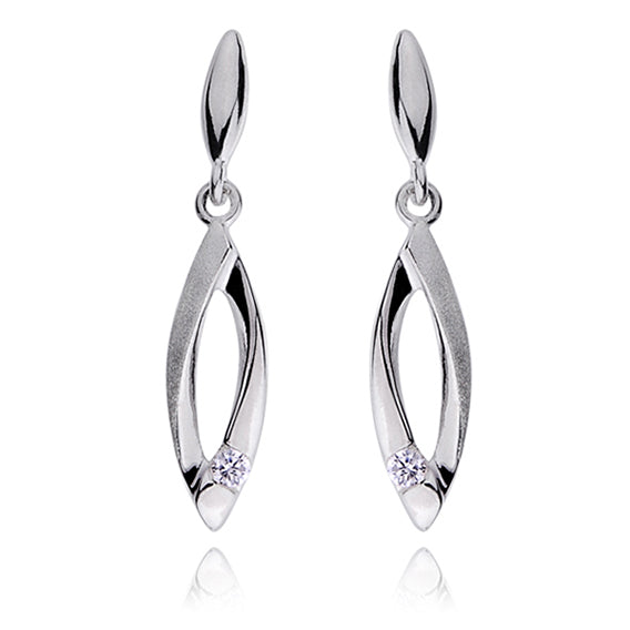 sølv drop øreringe