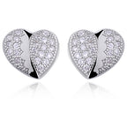ørestikker med hjerte i sølv