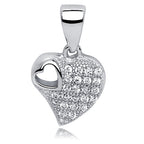 vedhæng hjerte med zirkoner