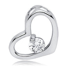 hjerte sølv vedhæng