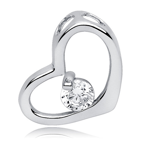 hjerte sølv vedhæng