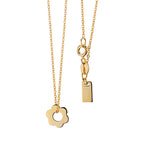 forgyldt halskæde blomst