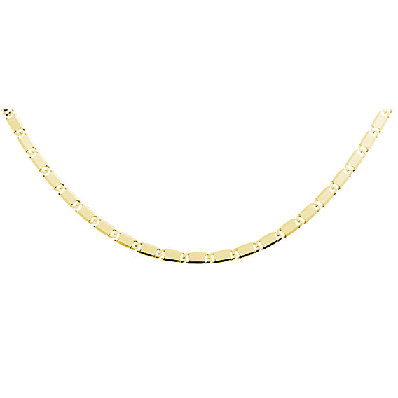 forgyldt halskæde slange 50cm