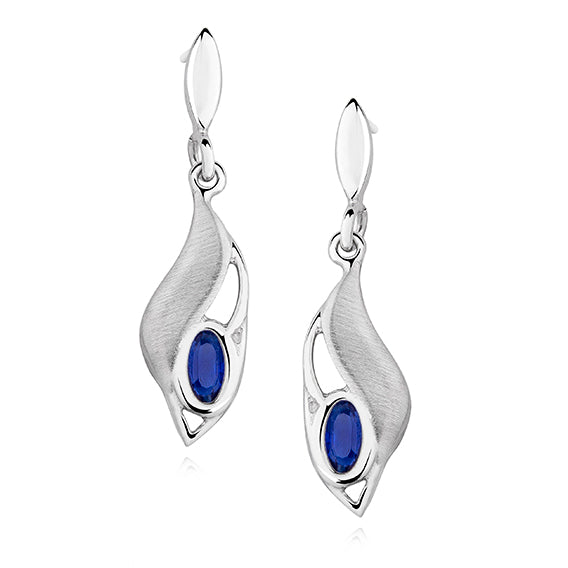 øreringe med safir Hovedbillede