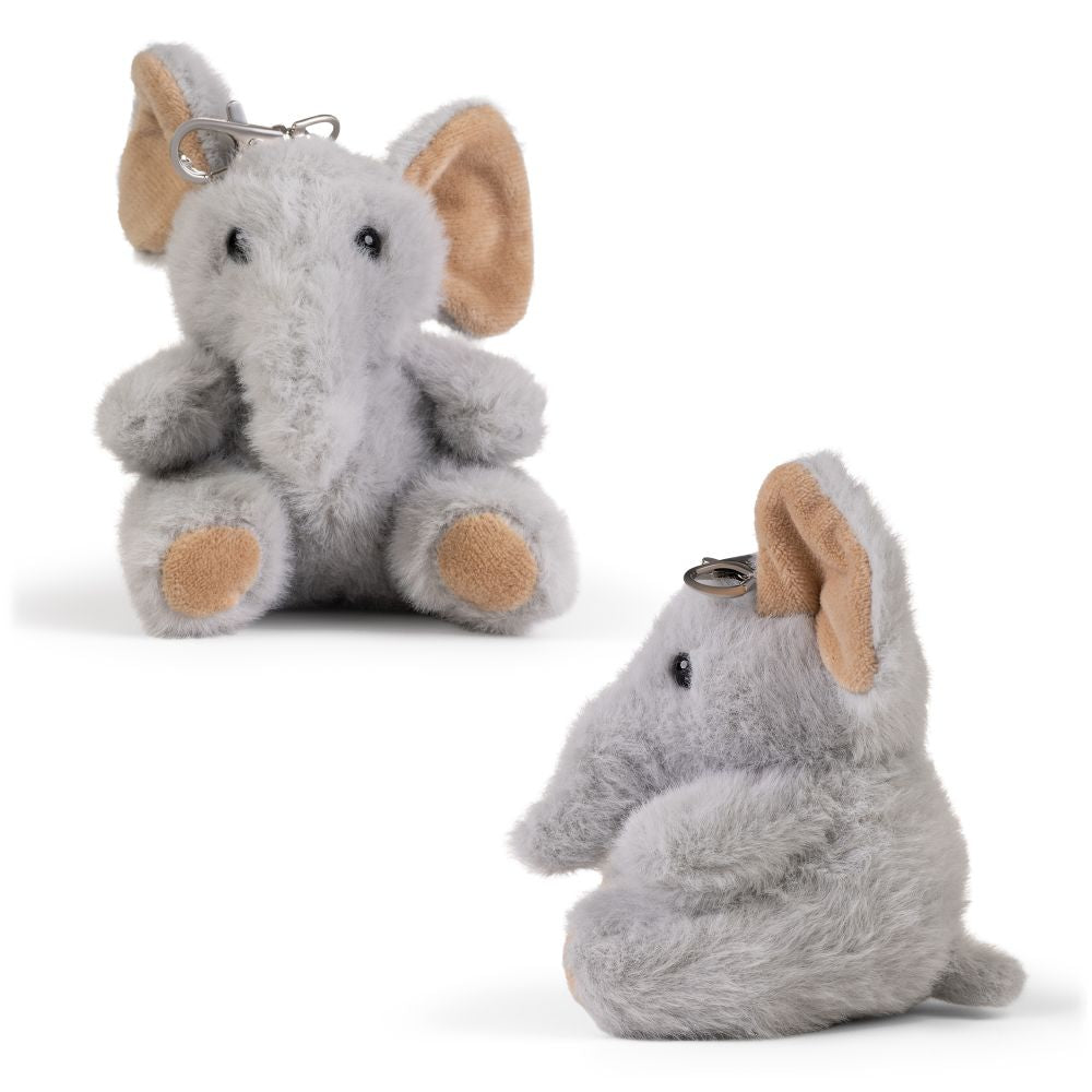 LITTLE Living Nature Clips Elefant Plysdyr Nøgleringe (AN17EL), assorterede modeller Sekundært billede