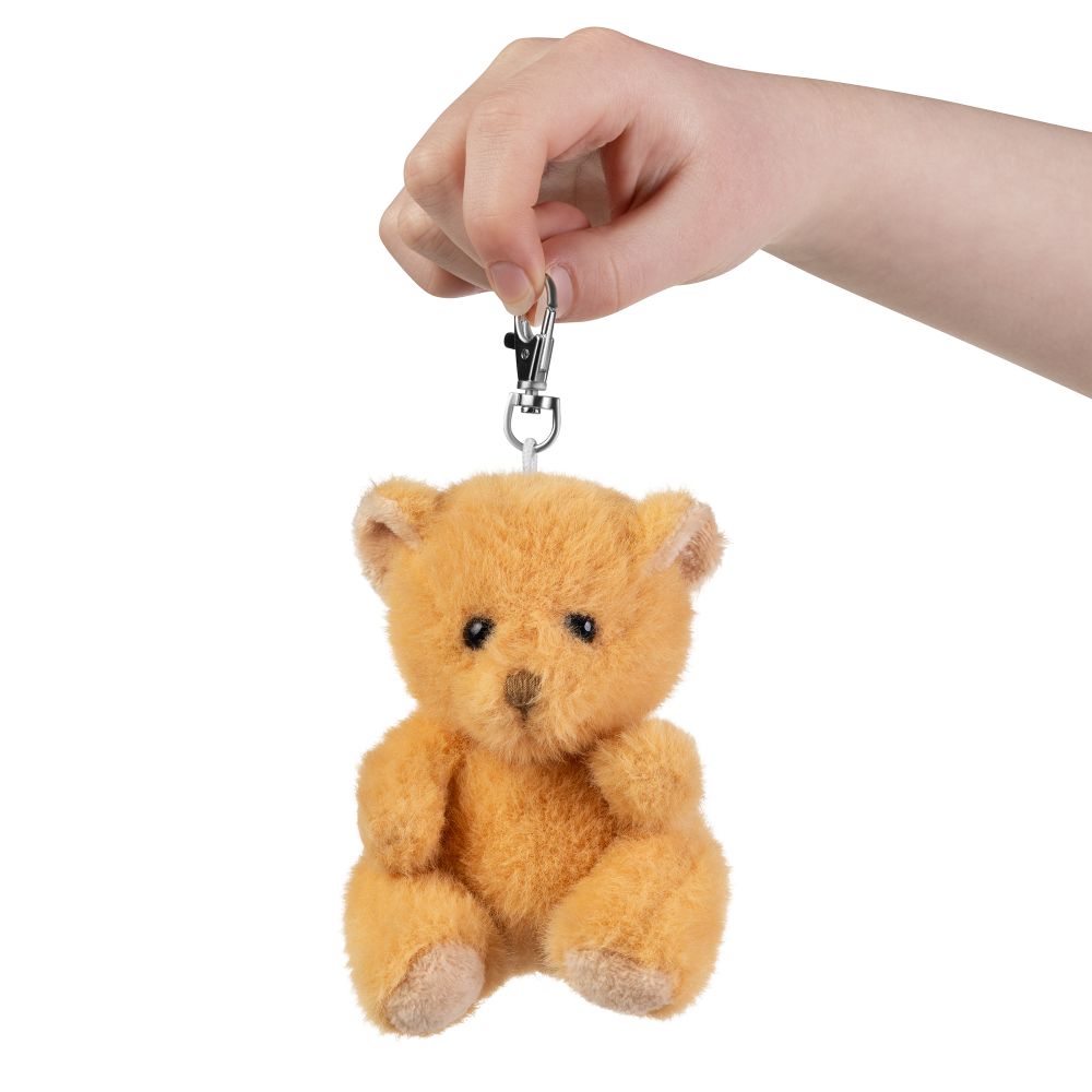 LITTLE Living Nature Clips Teddy Plysdyr Nøgleringe (AN17TE), assorterede modeller