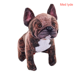 Wild Republic "Rescue Dogs" Lille Fransk Bulldog bamse med realistiske lyde 17 cm
