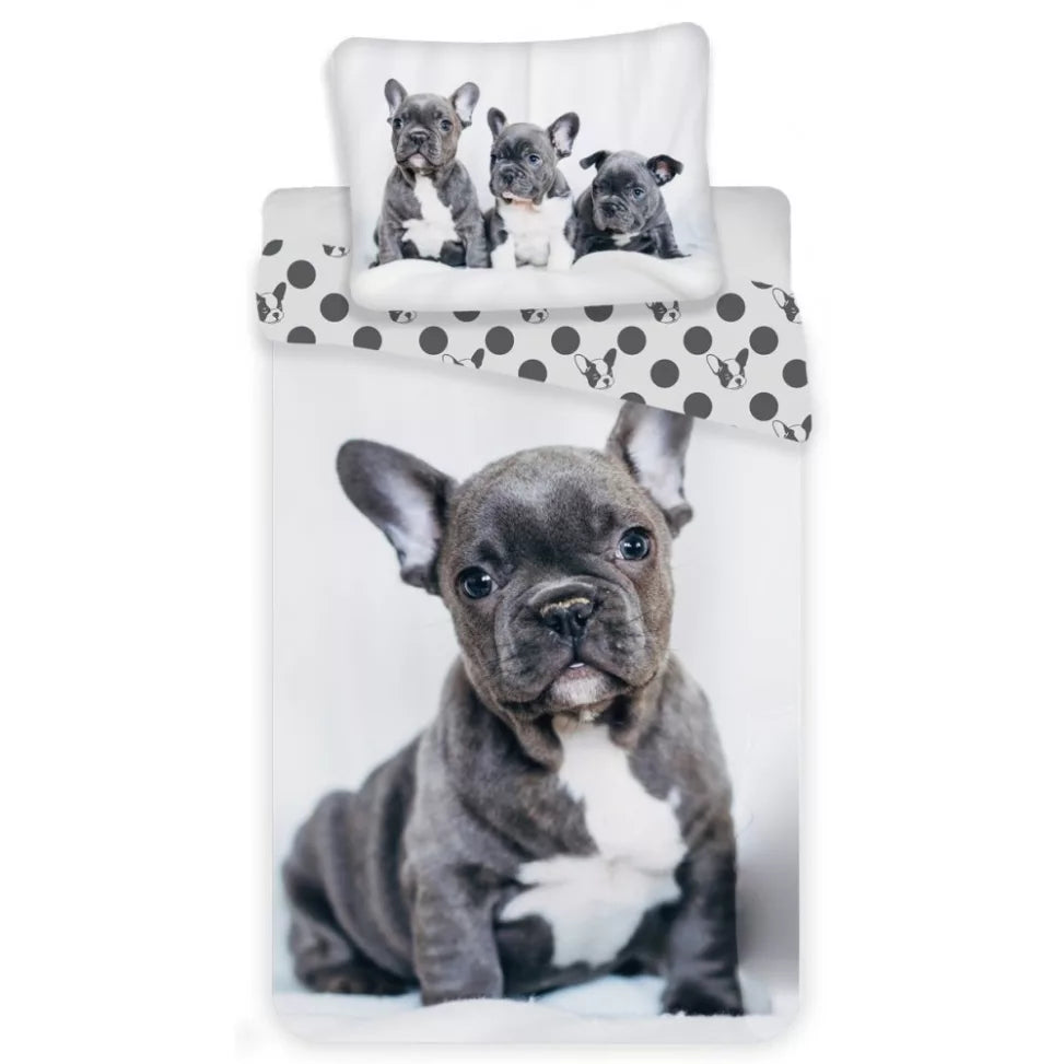 sengetøj fransk bulldog