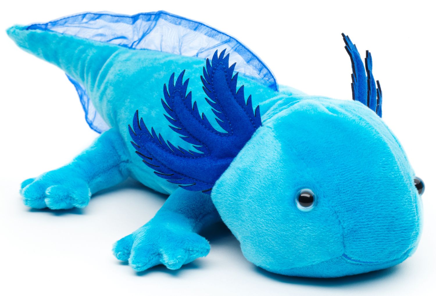 Uni-Toys Axolotl Bamse 32 cm, eco-friendly, blå (M90155BU)