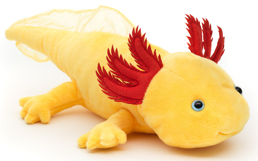Gul Axolotl Bamse