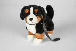Uni-Toys Berner Sennenhund med snor 23 cm (L62433R)