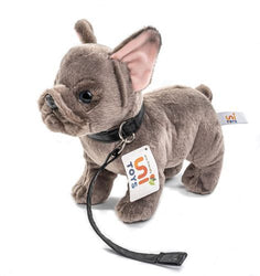 Uni-Toys Fransk Bulldog med snor 23 cm