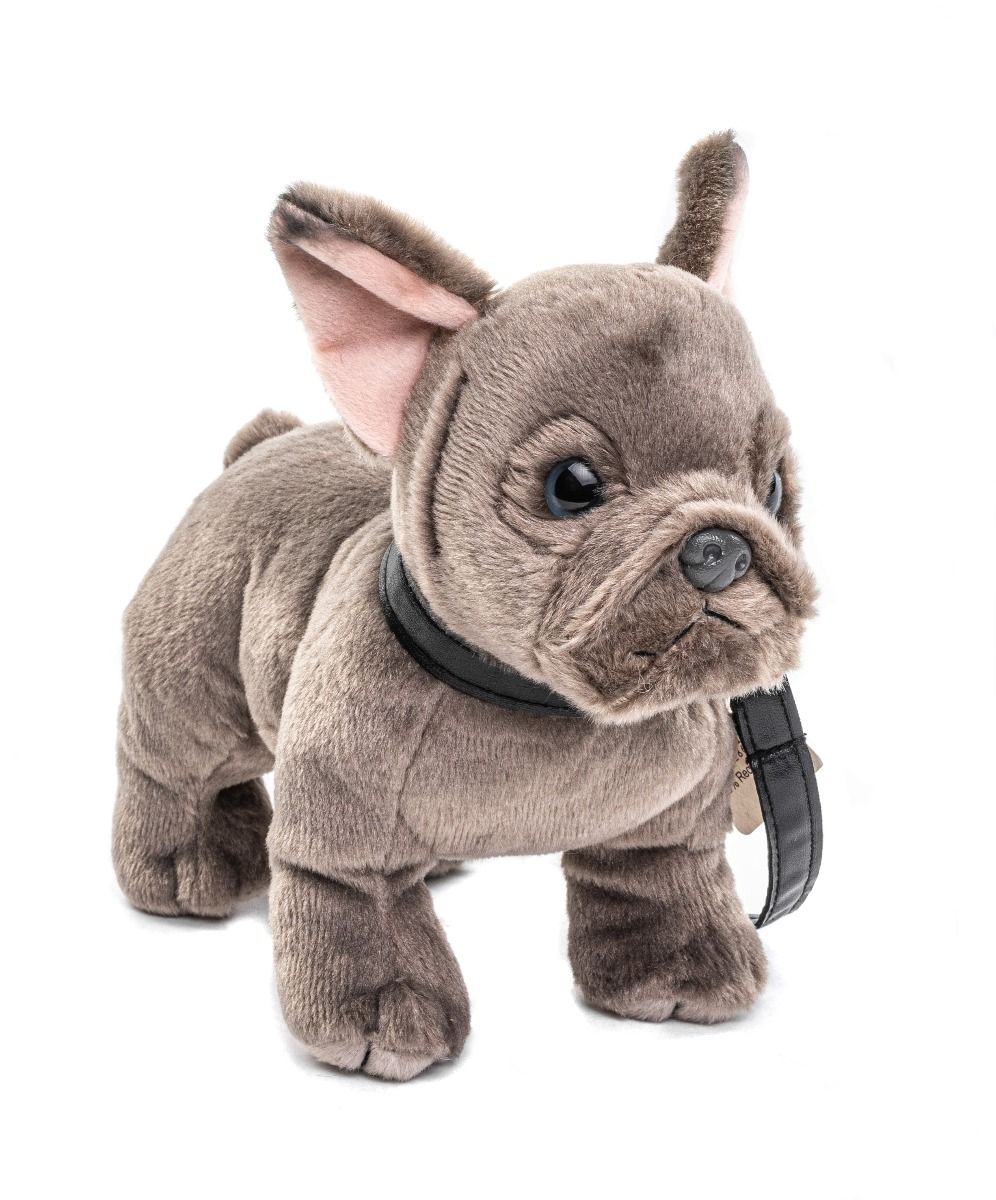 Uni-Toys Fransk Bulldog med snor 23 cm Sekundært billede
