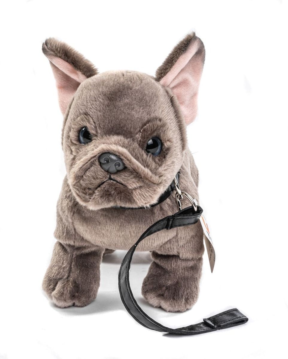 Uni-Toys Fransk Bulldog med snor 23 cm Hovedbillede