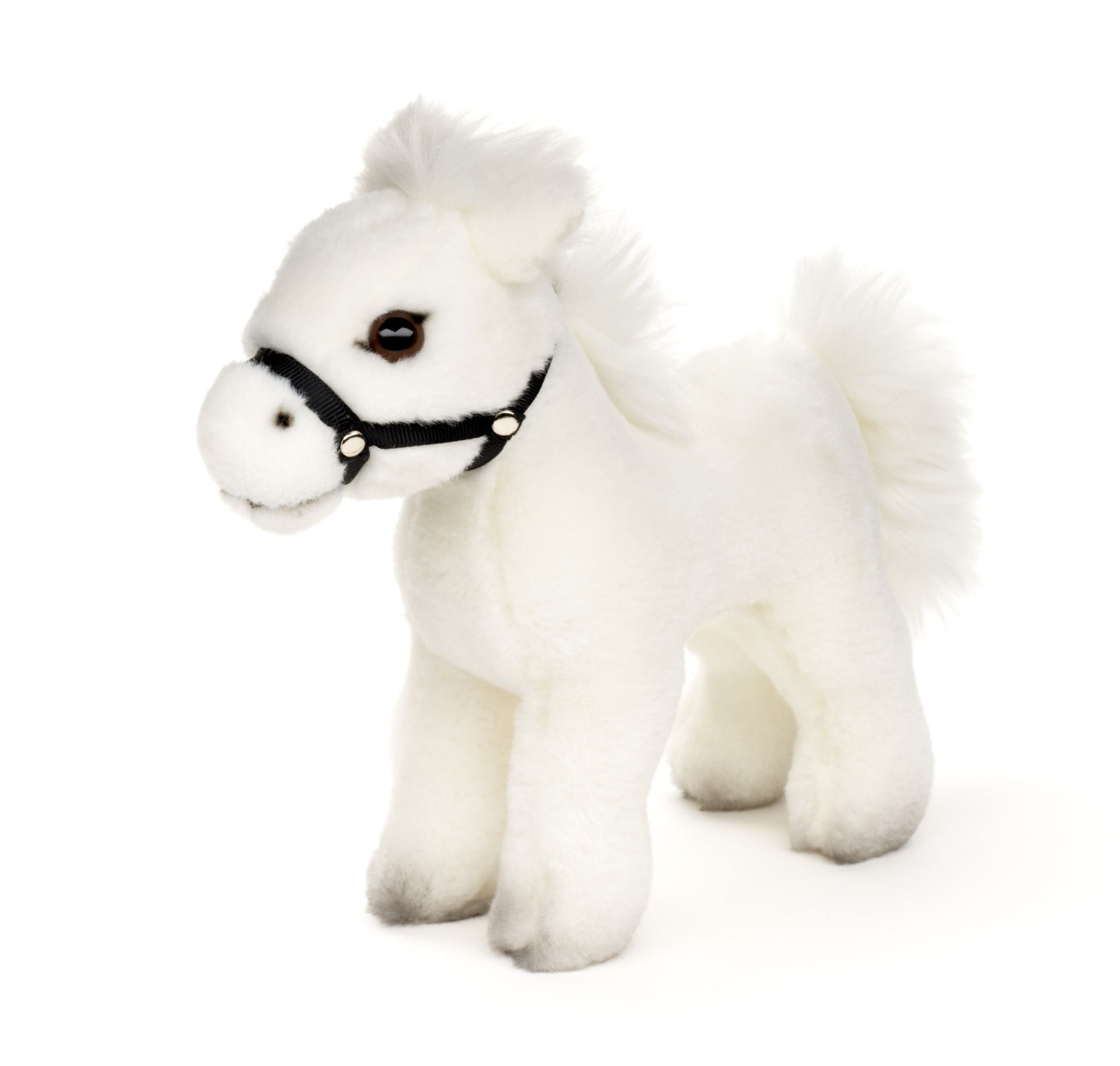 Uni-Toys Hest Bamse, stående 22 cm (L59030A), Eco-Friendly, hvid Sekundært billede