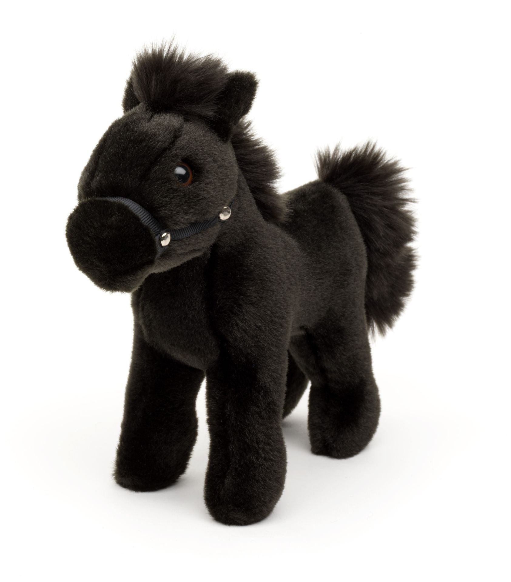 Uni-Toys Hest Bamse, stående 22 cm (L59030A), Eco-Friendly, sort Sekundært billede