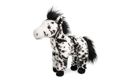 Uni-Toys Hest Bamse, stående 30 cm, sort/hvid (PF0301S), Eco-Friendly