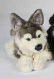 Uni-Toys Husky Hund, liggende 30 cm (32235A), Eco-Friendly