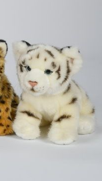 hvid tiger bamse