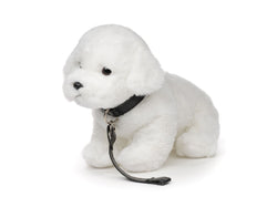 Uni-Toys Malteser Hund med snor 27 cm, Eco-Friendly (Q20194R)