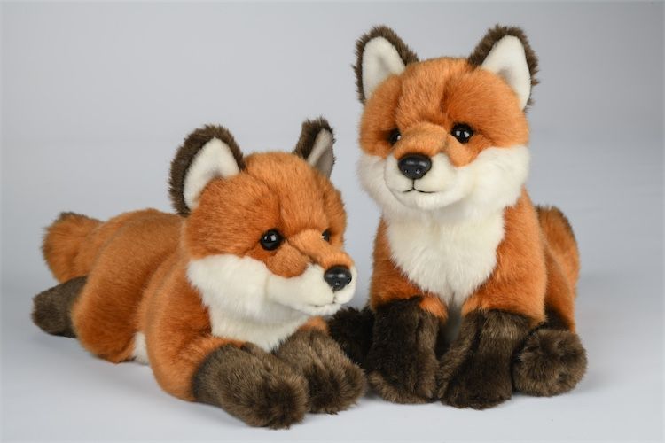 Uni-Toys Ræv Bamse, liggende 22 cm (C92543A) Sekundært billede