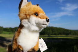 Uni-Toys Ræv Bamse, siddende 27 cm H (M90754), Eco-Friendly