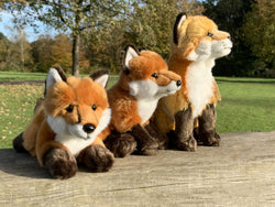 Uni-Toys Ræv Bamse, siddende 27 cm H (M90754), Eco-Friendly