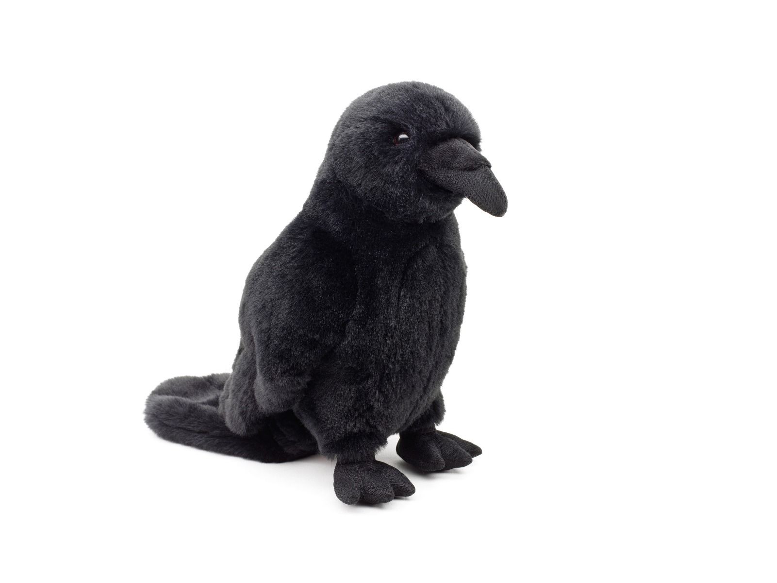 Uni-Toys Ravn Bamse med realistiske fuglelyde 24 cm, eco-friendly (L87027R3) Sekundært billede