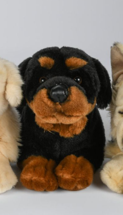 Uni-Toys Rottweiler Hund, liggende 30 cm (32235A), Eco-Friendly Sekundært billede