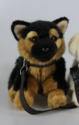 Uni-Toys Schæferhund 19 cm med snor (L42226RA2)