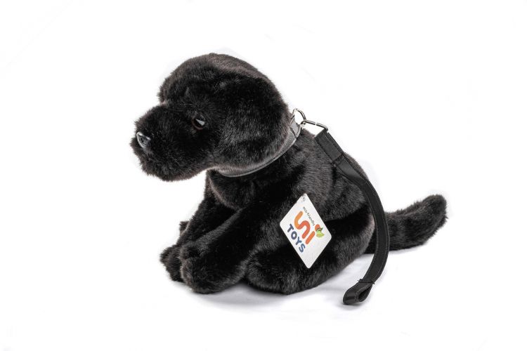 Uni-Toys Sort Labrador Bamse 22 cm