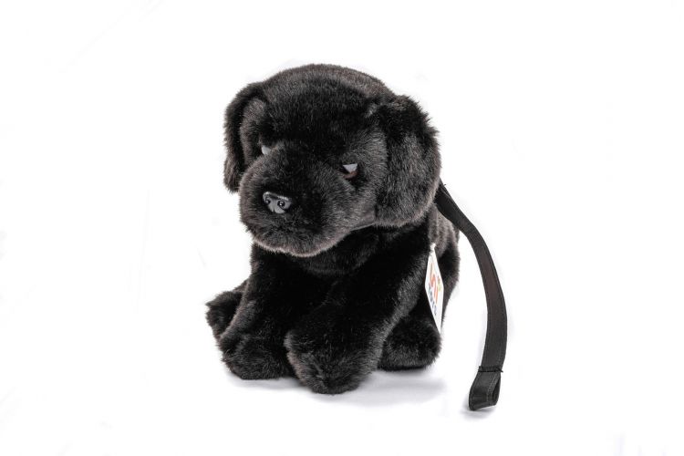 Uni-Toys Sort Labrador Bamse 22 cm