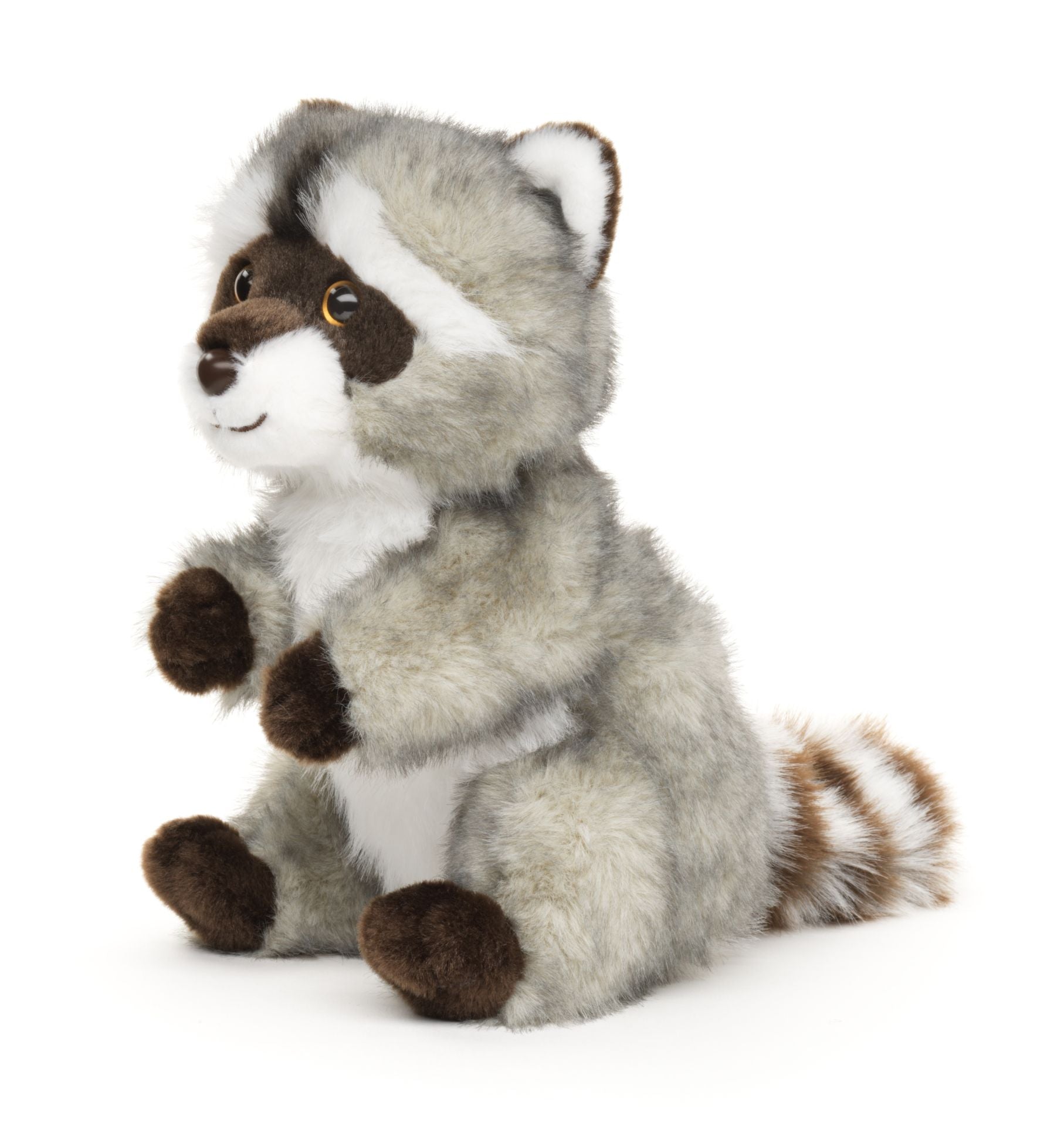 Uni-Toys Vaskebjørn Bamse, siddende, Eco-Friendly, 21 cm (S90924) Sekundært billede