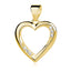 forgyldt hjerte vedhæng