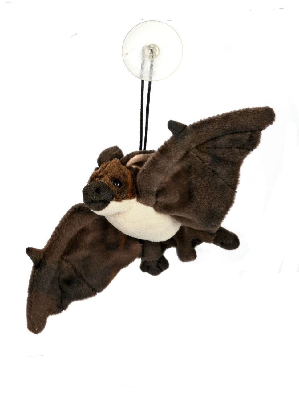 Uni-Toys Flagermus bamse med sugekop, sort eller brun 23 cm, eco-friendly (D92644RA) Sekundært billede