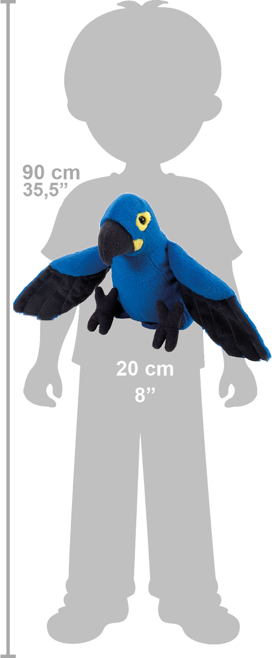 Wild Republic Papegøje Bamse - CK Mini Hyacinth Macaw 20 cm