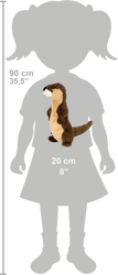 Wild Republic Lille Odder Bamse - Cuddlekins Mini River Otter Standing 20 cm