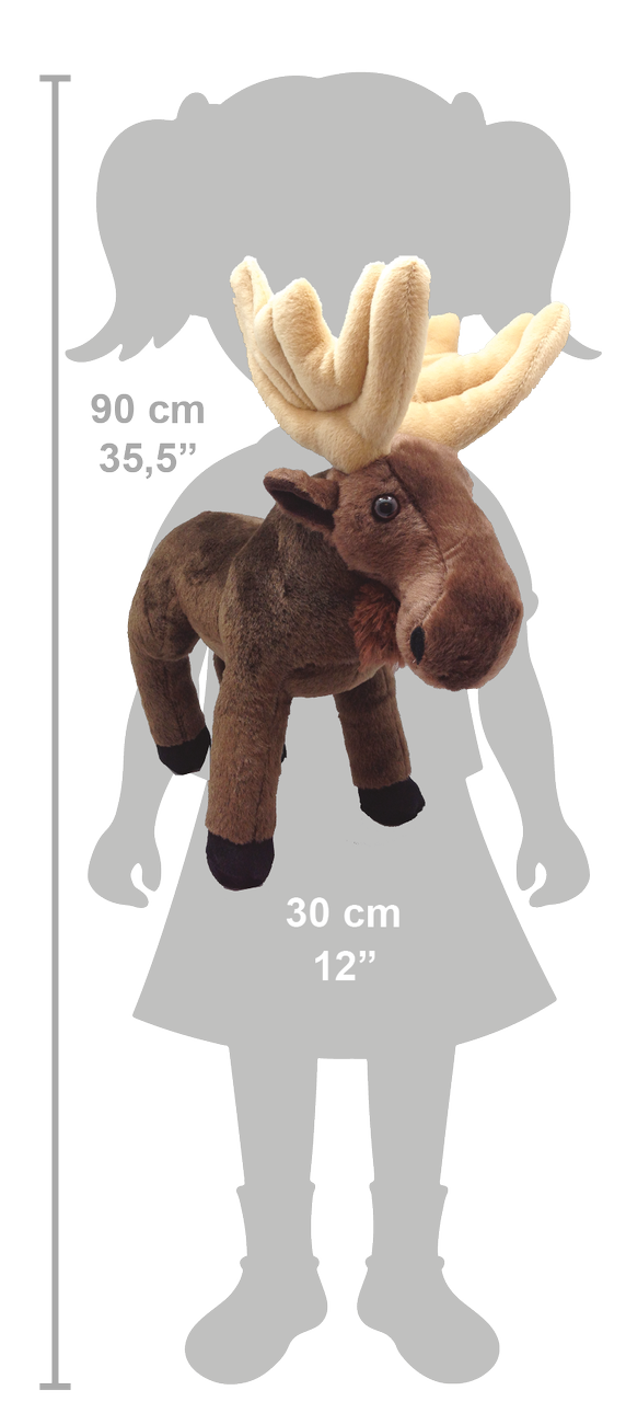 Wild Republic Cuddlekins elg-bamse, 30 cm (14066)