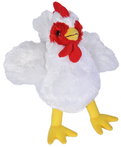 Wild Republic Lille Kylling Bamse - Hug'ems Chicken 18 cm