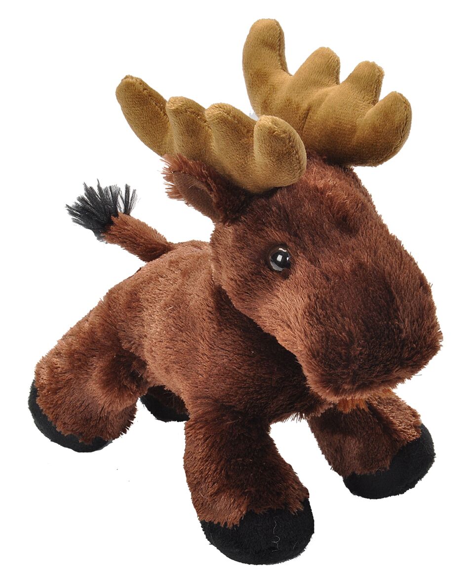 Wild Republic Elg Bamse - Hug'ems Mini Moose 20 cm Hovedbillede
