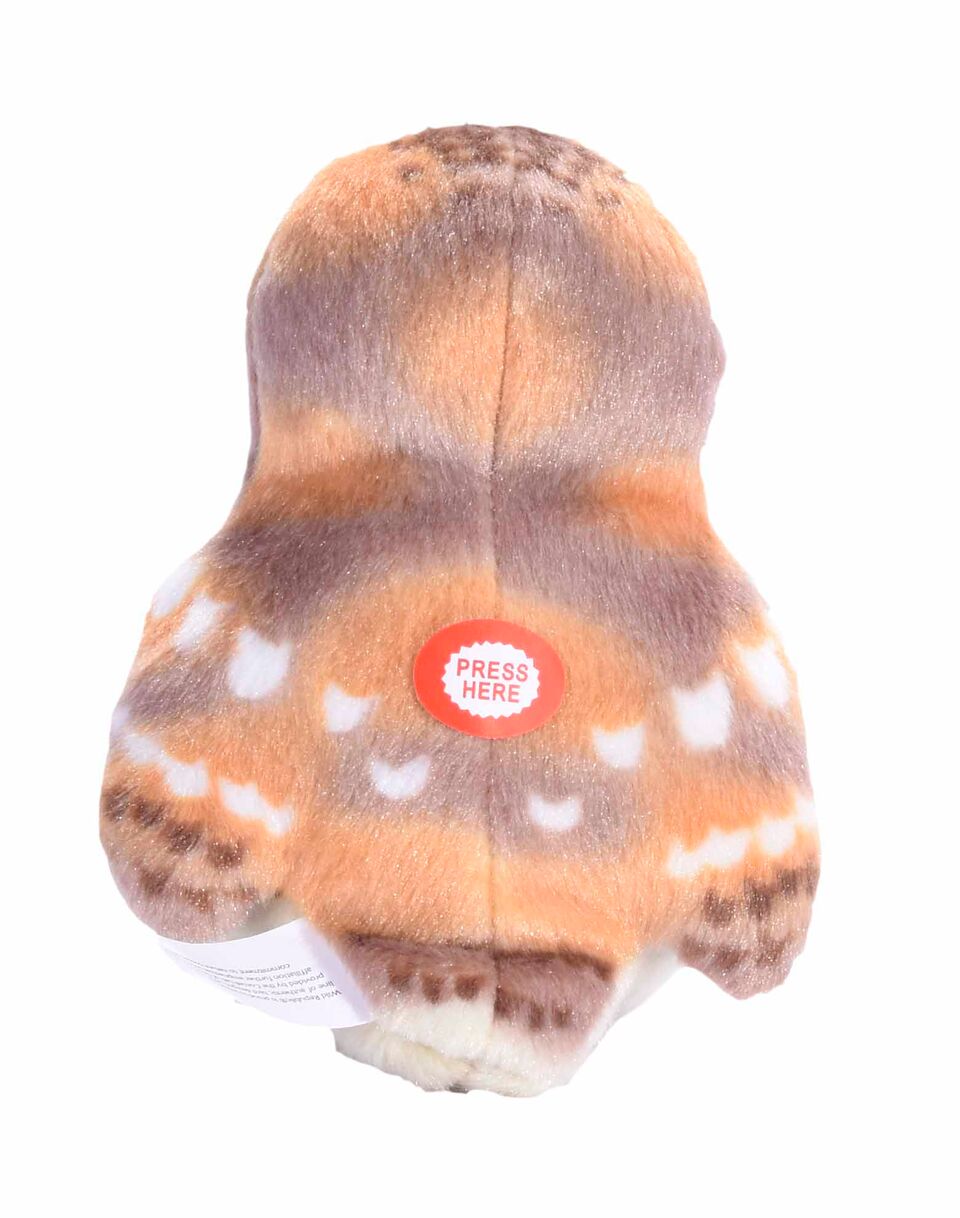 Wild Republic Ugle Bamse  - RSPB II Tawny Owl  med realistiske fugle lyde 16 cm Sekundært billede