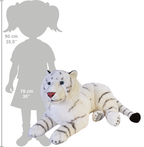 Wild Republic Jumbo Hvid Tiger Bamse - CK Jumbo White Tiger 76 cm