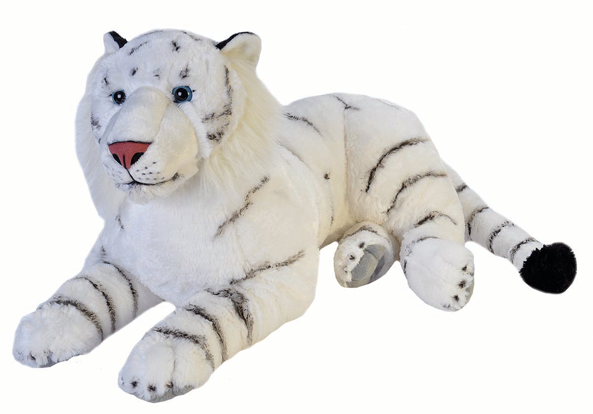 Wild Republic Jumbo Hvid Tiger Bamse - CK Jumbo White Tiger 76 cm