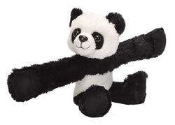 Wild Republic Panda bamse med snap armbånd - Huggers Panda 20 cm