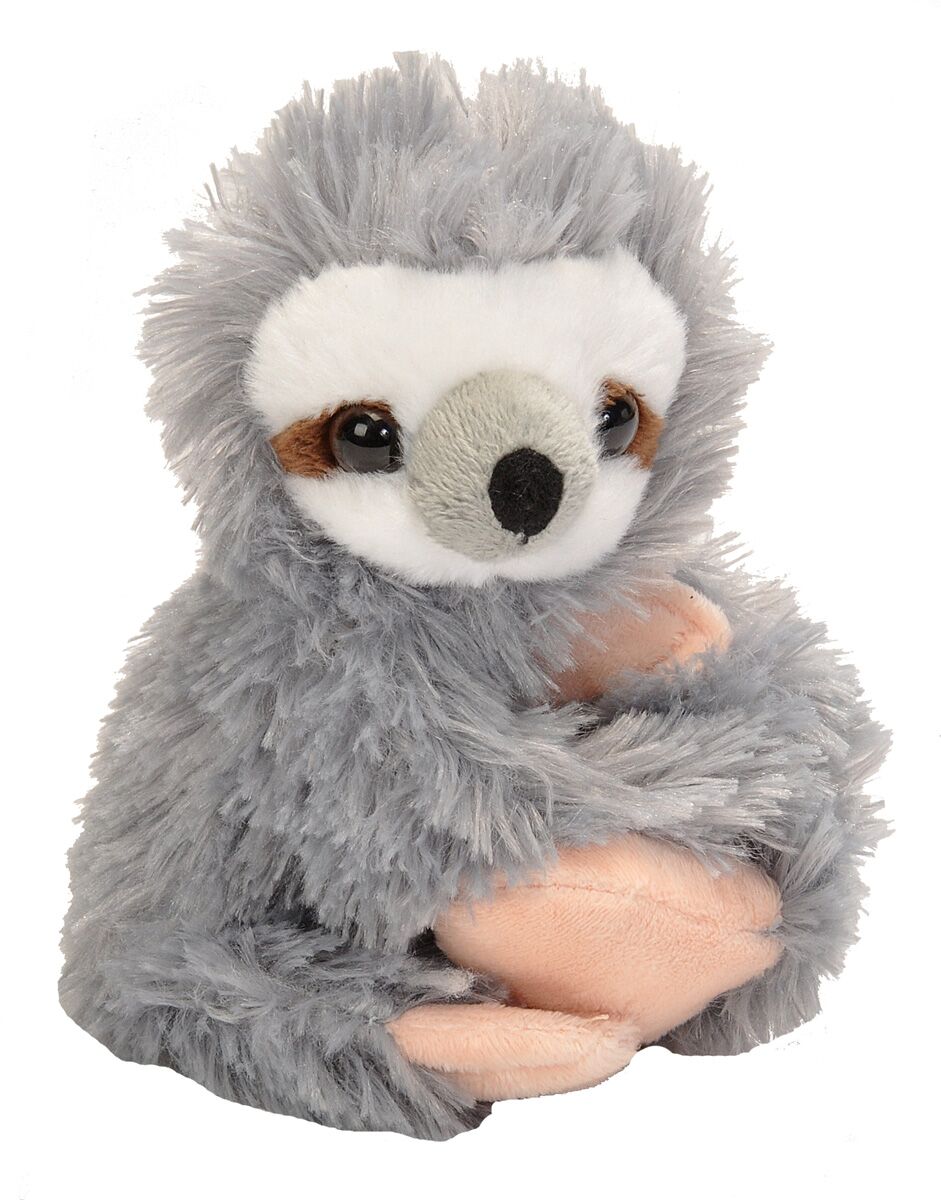Wild Republic Dovendyr bamse med snap armbånd - Huggers Sloth 20 cm Sekundært billede