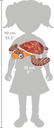 Wild Republic Karetteskildpadde Bamse - CK Mini Loggerhead Sea Turtle 25 cm