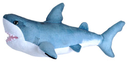 Wild Republic Lille Hvid Haj Bamse - Living Ocean Mini Great White Shark 20 cm