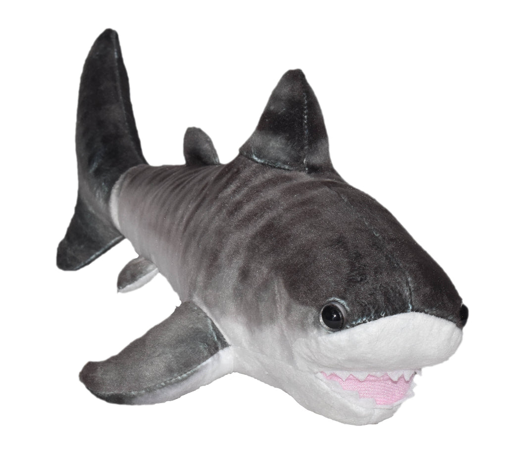 Wild Republic Lille Tigerhaj Bamse - Living Ocean Mini Shark Tiger 20 cm